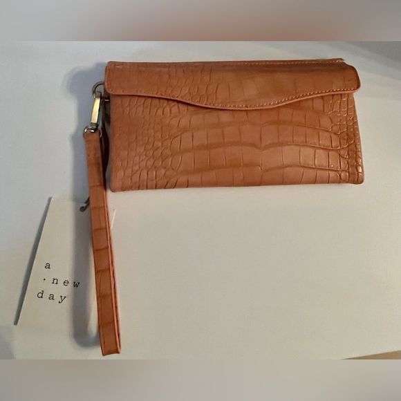 a new day Handbags - A New Day - Peach 🍑 Alligator Style Wallet - Target Style Spring